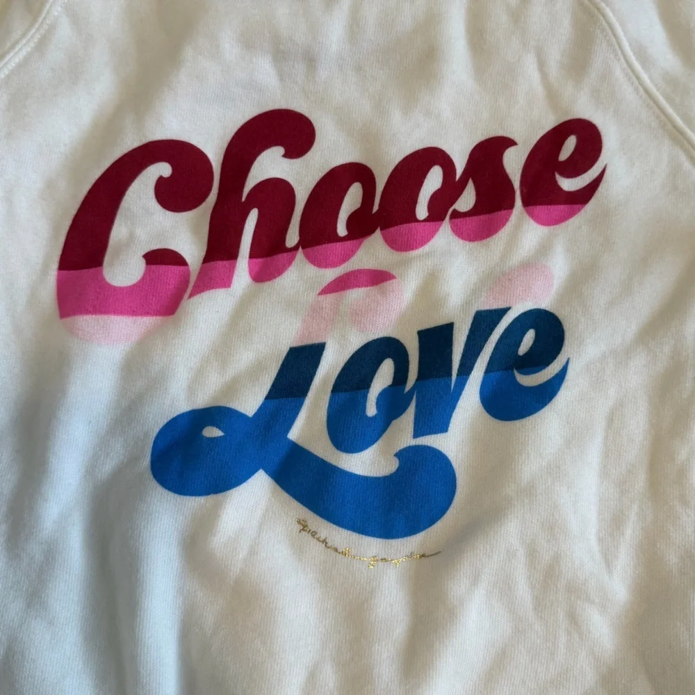 NWOT Spiritual Gangster girls Choose Love light weight sweater size small 10